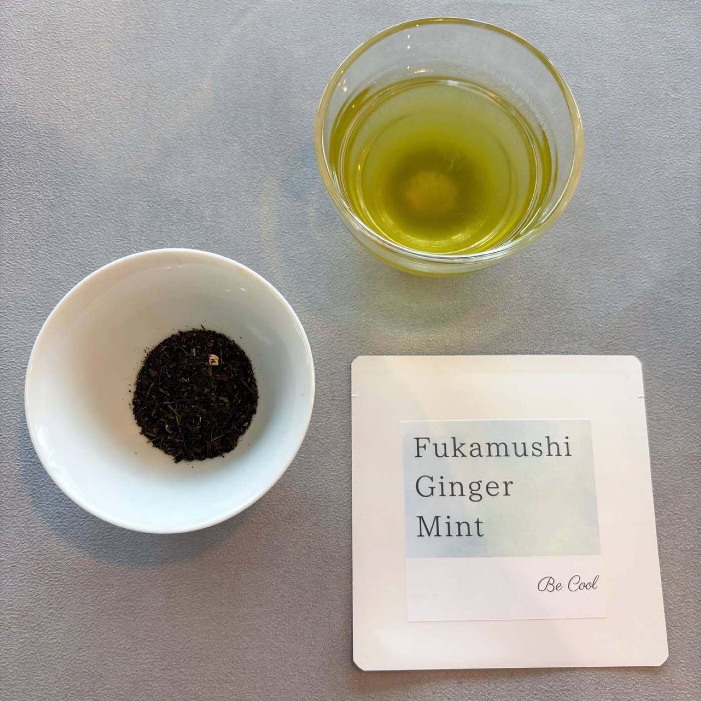 Natucul Chou Club|水出しで楽しむ日本茶ブレンドティー７日間日替わりセット（２週間分）|深蒸し茶ジンジャーミント：深蒸し茶のまろやかな深みにジンジャーとミントのスッキリさが重なり暑い時にクールダウンできます。