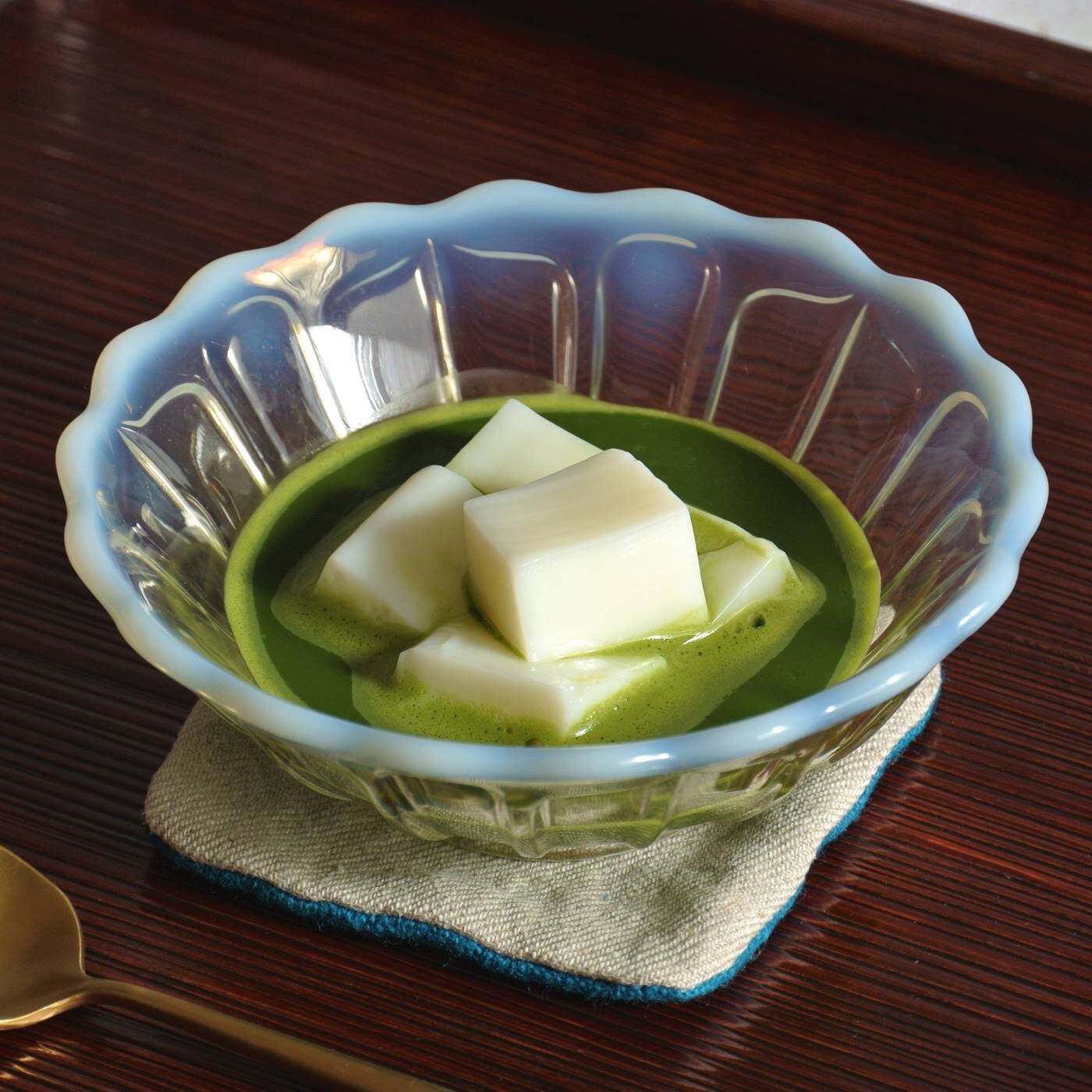 Natucul Chou Club(ナチュカル・シュークラブ)|日本茶おうちカフェ　「お茶と、暮らしと」とことん抹茶セット|【レシピ本掲載】これからの季節にうれしい牛乳かん抹茶仕立て。