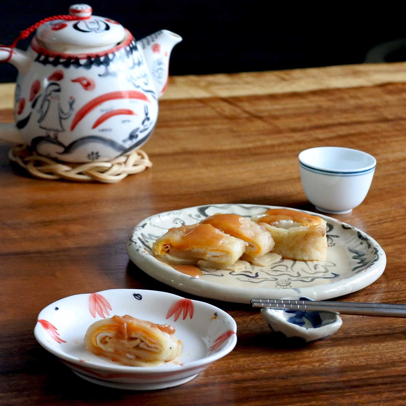 Natucul Chou Club(ナチュカル・シュークラブ)|小宇宙食堂リンシエさんの台湾の朝ごはん 蛋餅と海山醤ソース手づくりキット（4袋）|台湾の「朝ごはん屋」さんでよく食べられている蛋餅（だんぴん）をごく気軽におうちで再現できるように作ったミックス粉とソースのキットです。