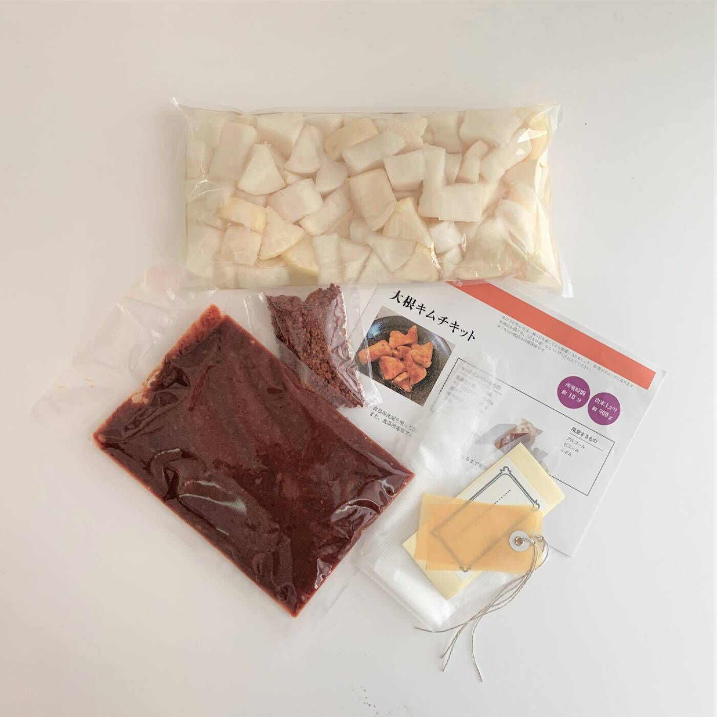 Natucul Chou Club|リピーターのための　手作り大根キムチキット　（容器なし）|セット内容