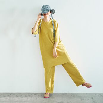 L'AMIPLUS | らくちん着回し上手 プリーツセットアップ