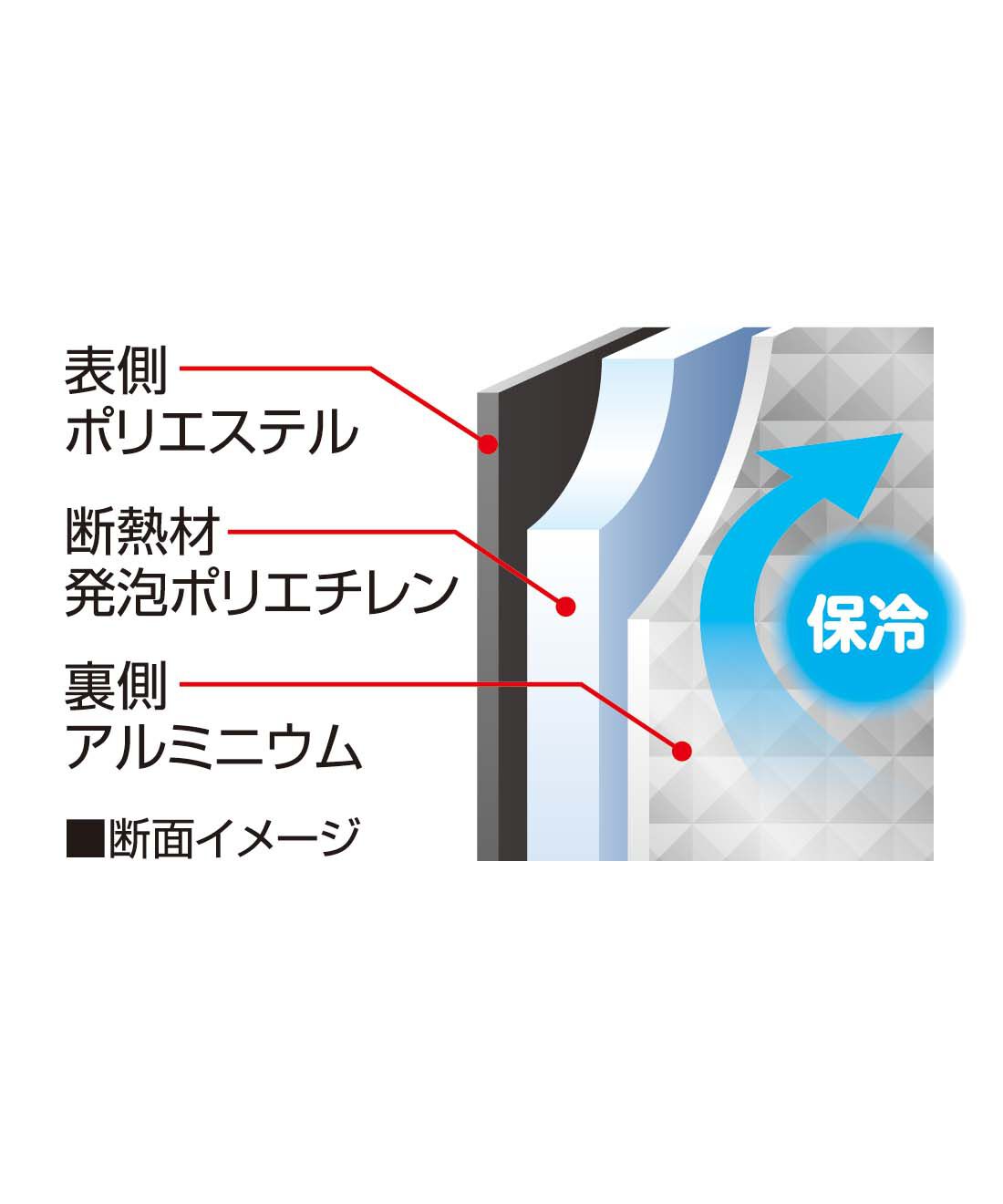 L'AMIPLUS|ラミプリュス　たっぷり入って両手フリー！　お買い物らくらく保冷リュック〈ブラック〉|クッション性のある断熱材が入った3層構造の保冷機能付き。