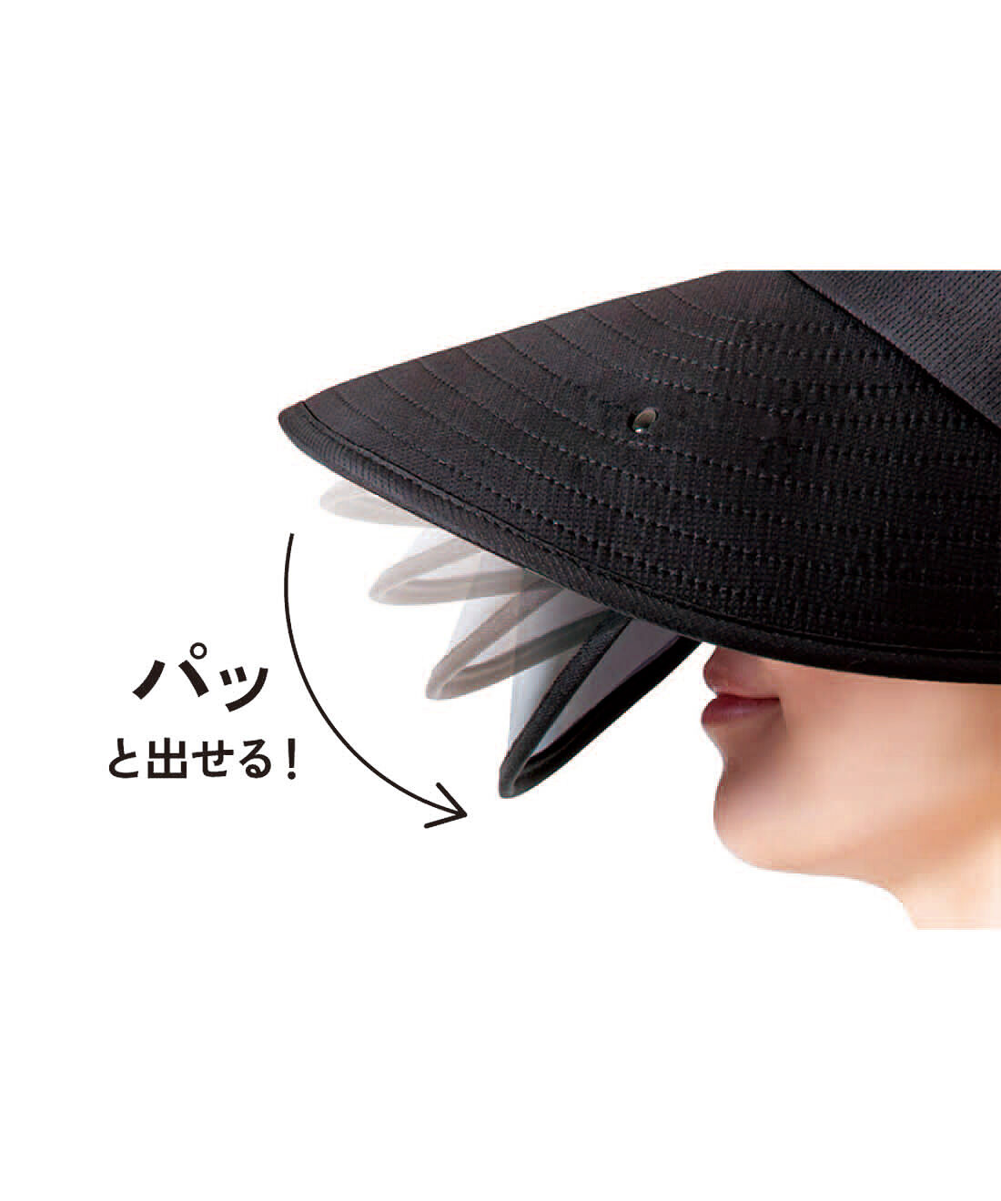 L'AMIPLUS|ラミプリュス　パッと下ろせる格納式ＵＶプロテクトグラスバイザー