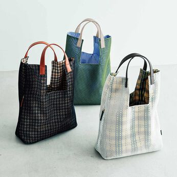 L'AMIPLUS［ラミプリュス］ | Ｌ＋透け柄アクセントのかるトートバッグ
