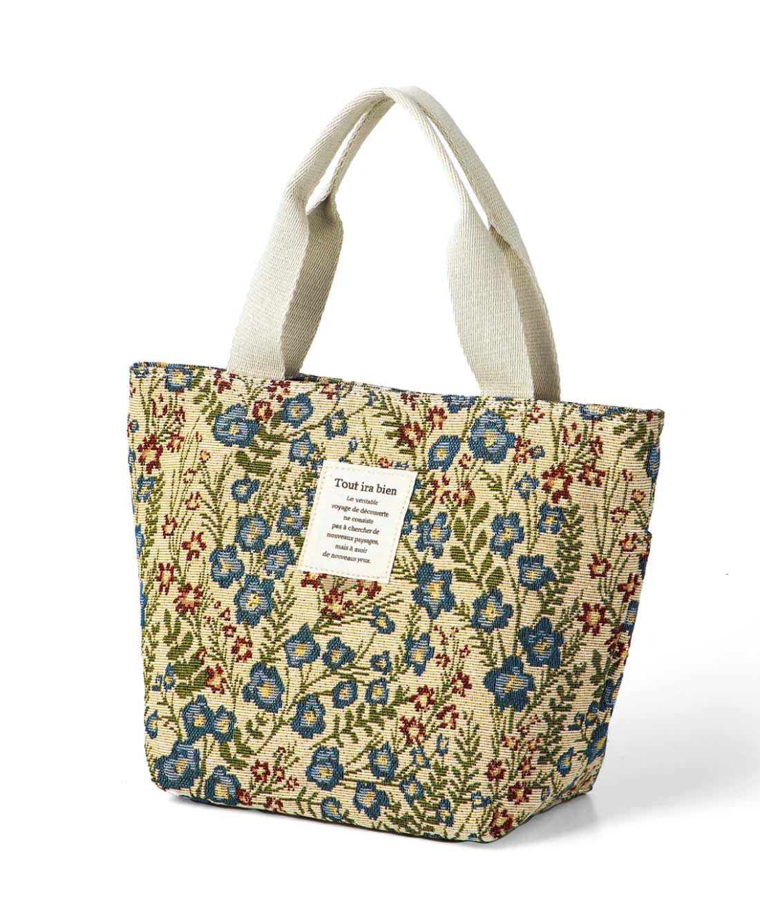 L'AMIPLUS|ラミプリュス 持つだけで華やか 花束みたいなゴブラン風 ミニトートの会