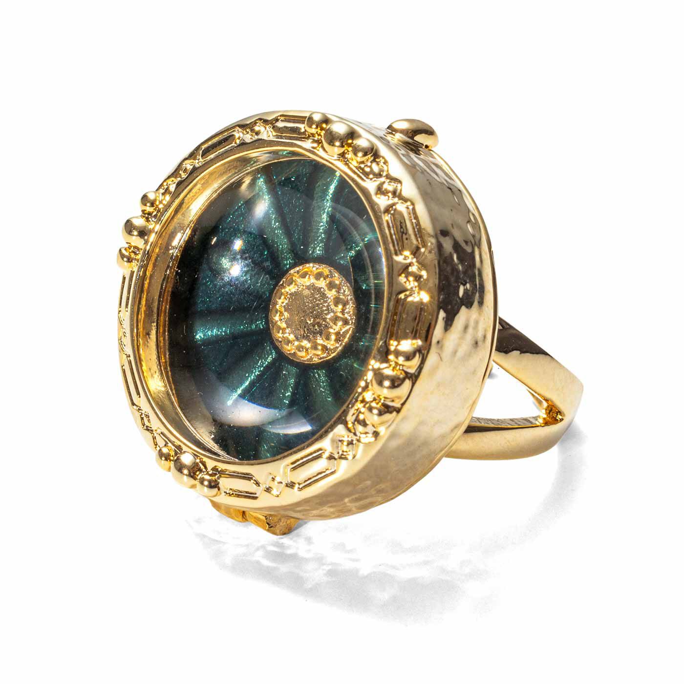 MonthlyBOX|ラミプリュス 艶（つや）めき美しい透明感が手もとに華を添える ルーペリングの会|〈エメラルドグリーン〉