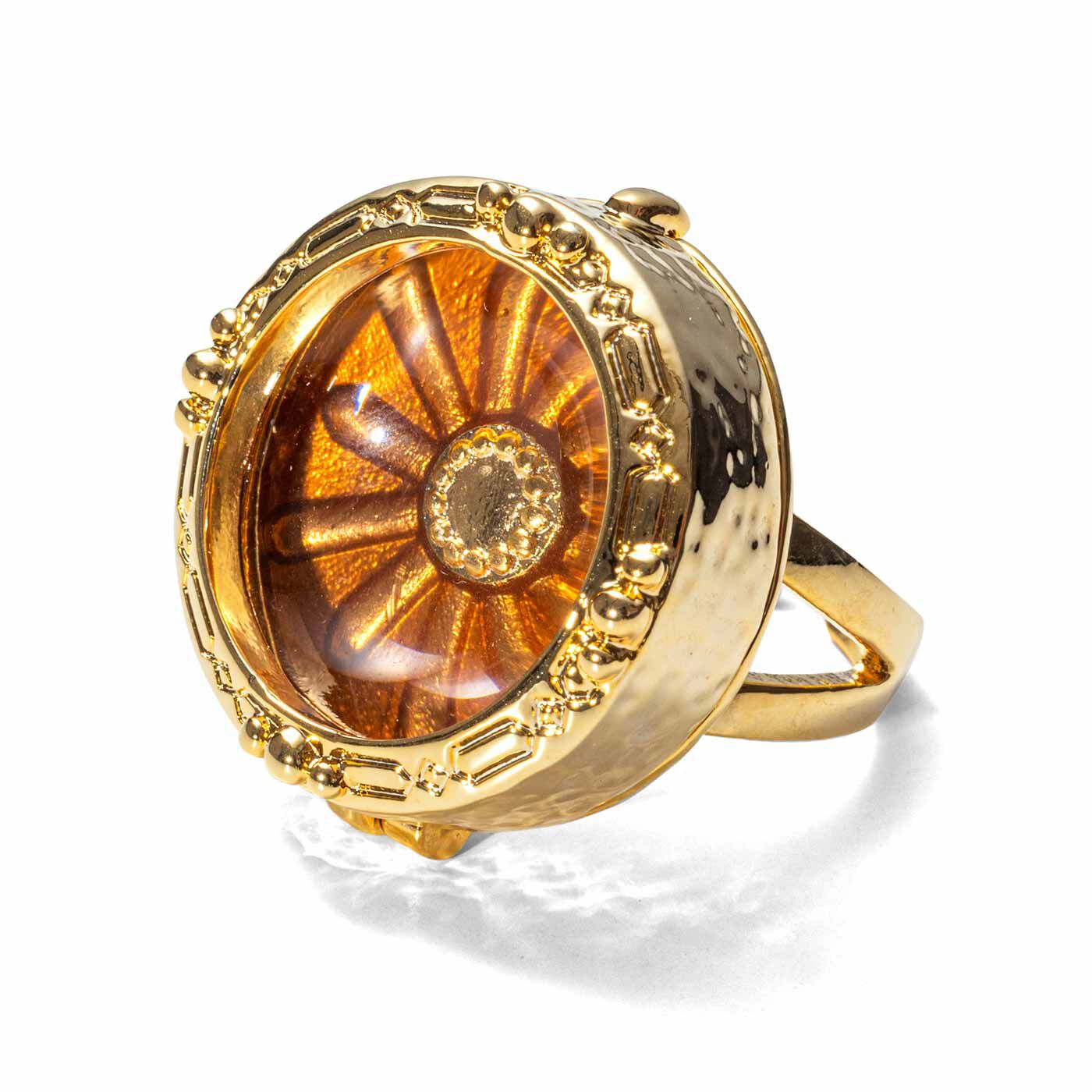 MonthlyBOX|ラミプリュス 艶（つや）めき美しい透明感が手もとに華を添える ルーペリングの会|〈トパーズイエロー〉