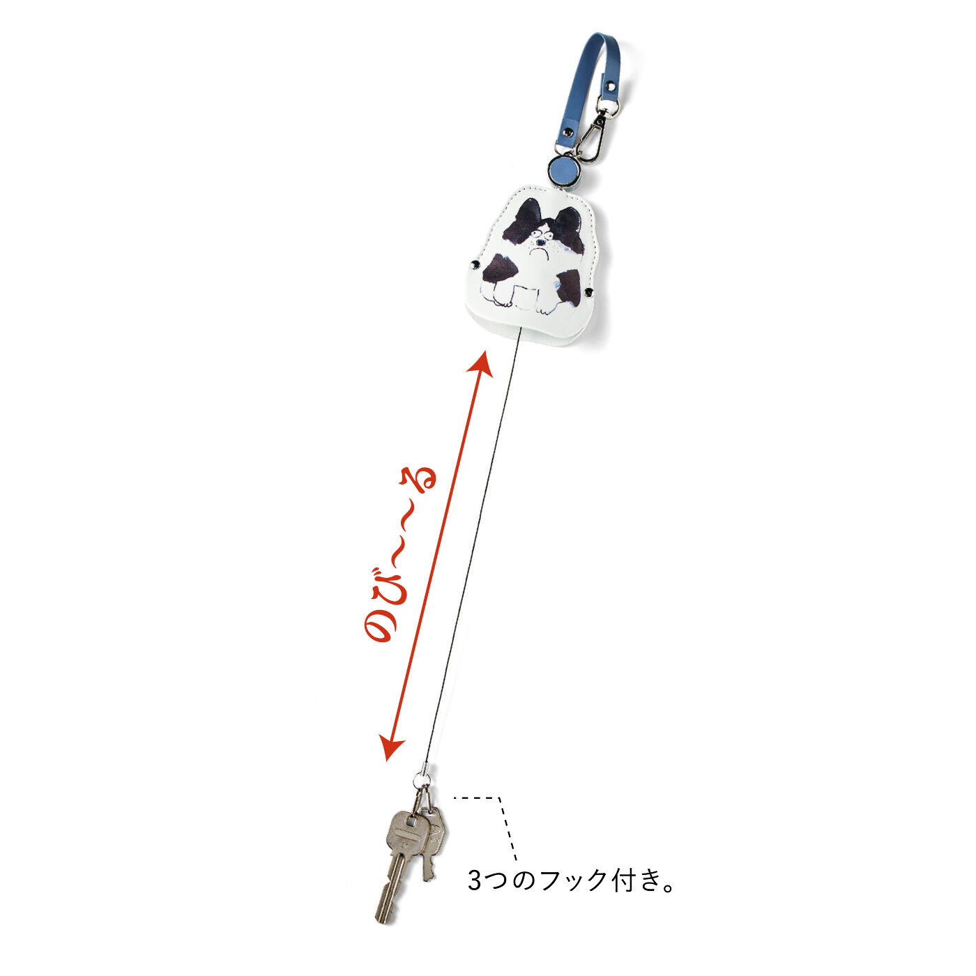 L'AMIPLUS|【7月分以降お届け】幸生窯×ラミプリュス 一緒におでかけ しゅるっと伸びる わんにゃんリールキーカバーの会