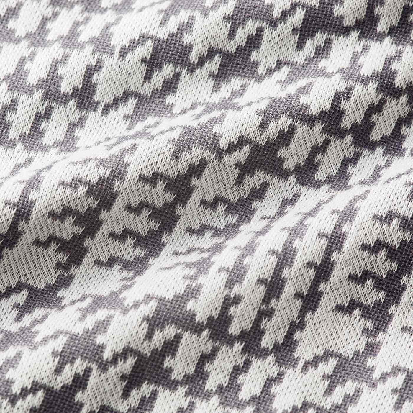L'AMIPLUS|ラミプリュス　乾燥と日差しをサッとガード　シルク混のジャカード編み　マスクスヌード〈グレンチェック〉の会|表側：綿・ナイロン