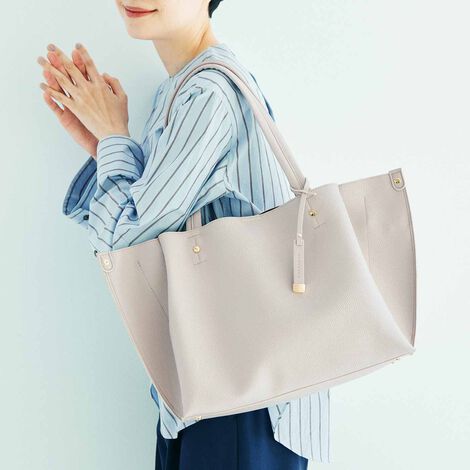 L'AMIPLUS | パソコン 洗練お仕事バッグ〈ライトベージュ〉