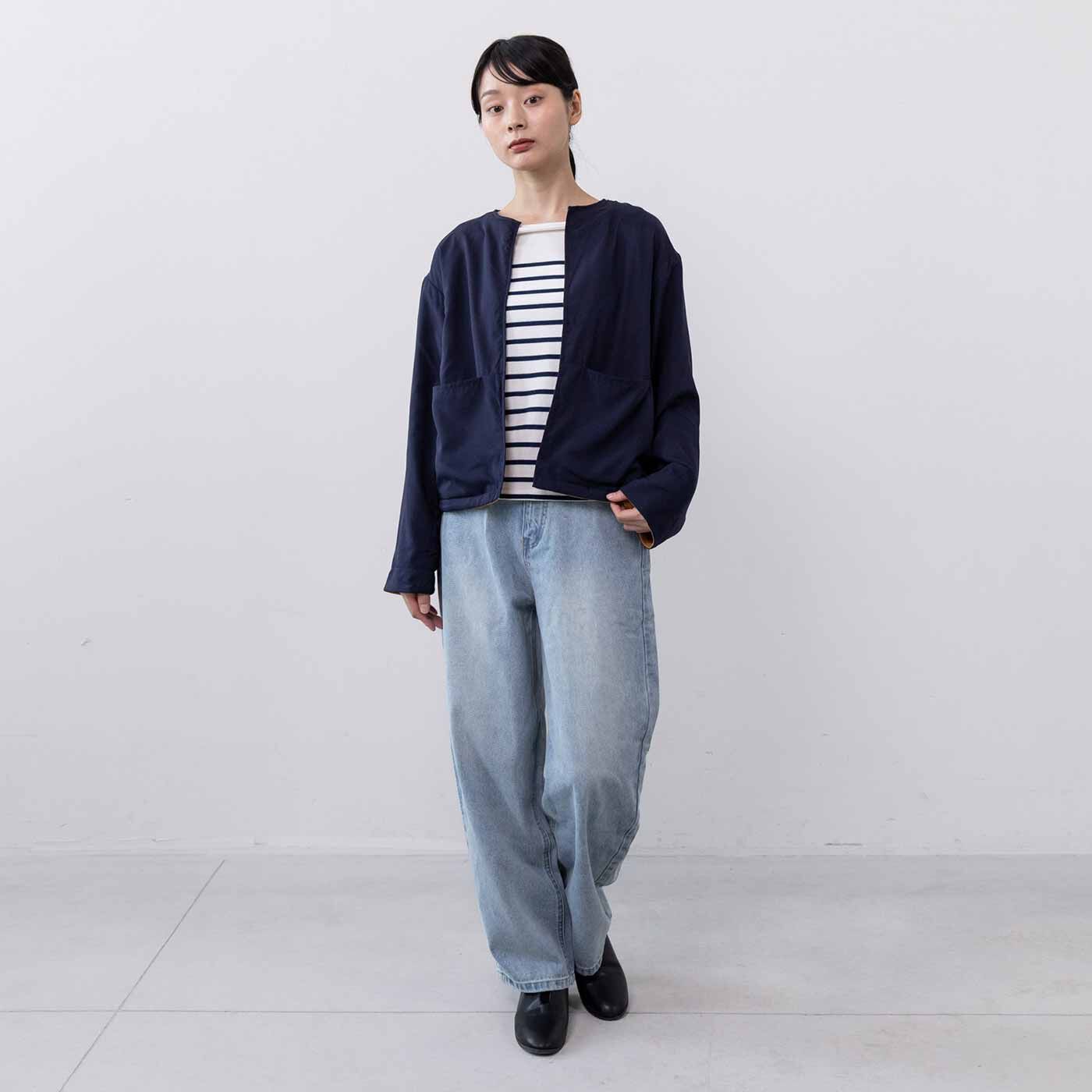 L'AMIPLUS|ラミプリュス 撥水（はっすい）きれいめ素材とやわらかフリースで本当にどっちも使える リバーシブルジャケットの会