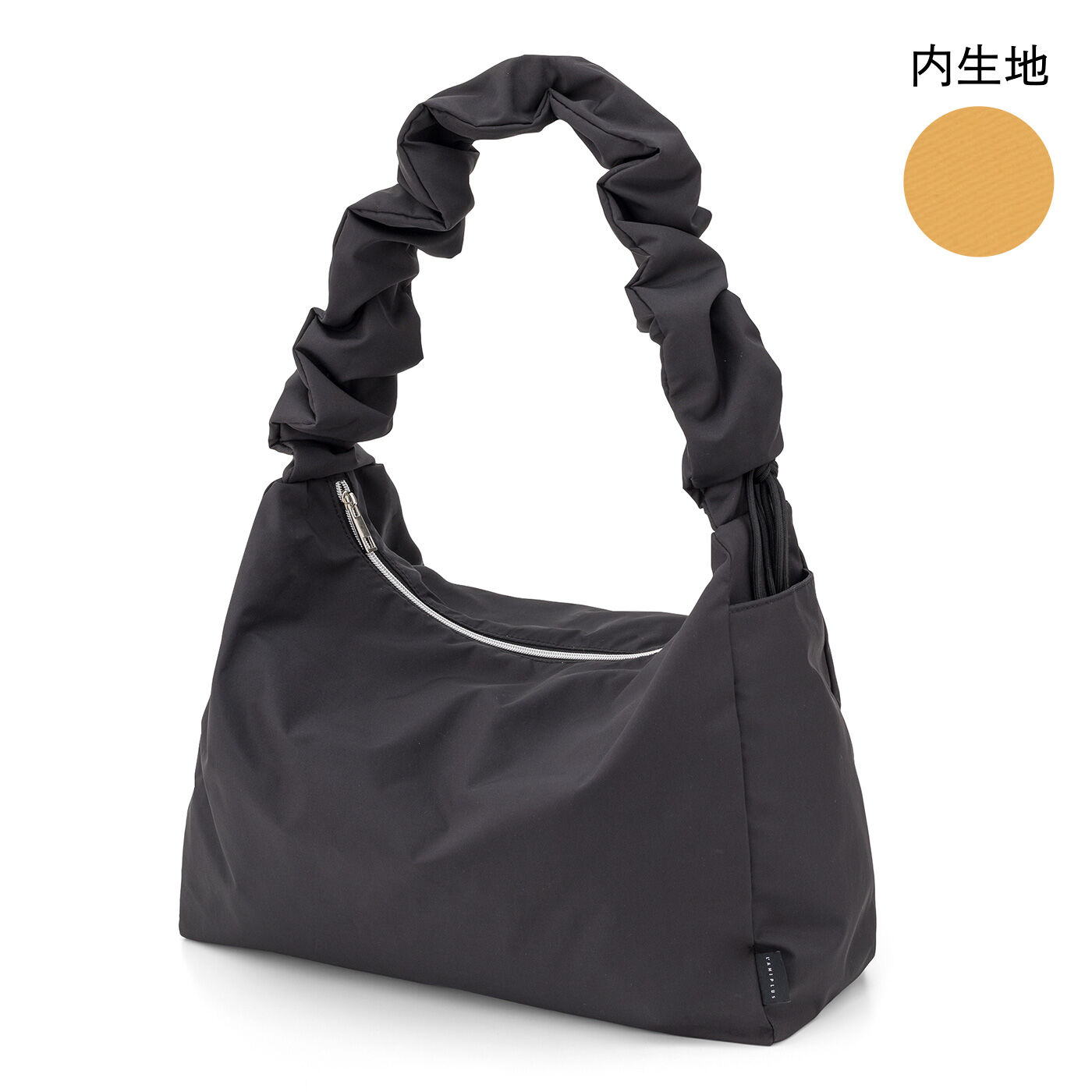 L'AMIPLUS［ラミプリュス］|ラミプリュス クシュッとショルダー調節で華やかに変身！ 撥水（はっすい）ポイッシュショルダーバッグの会|〈ブラック〉
