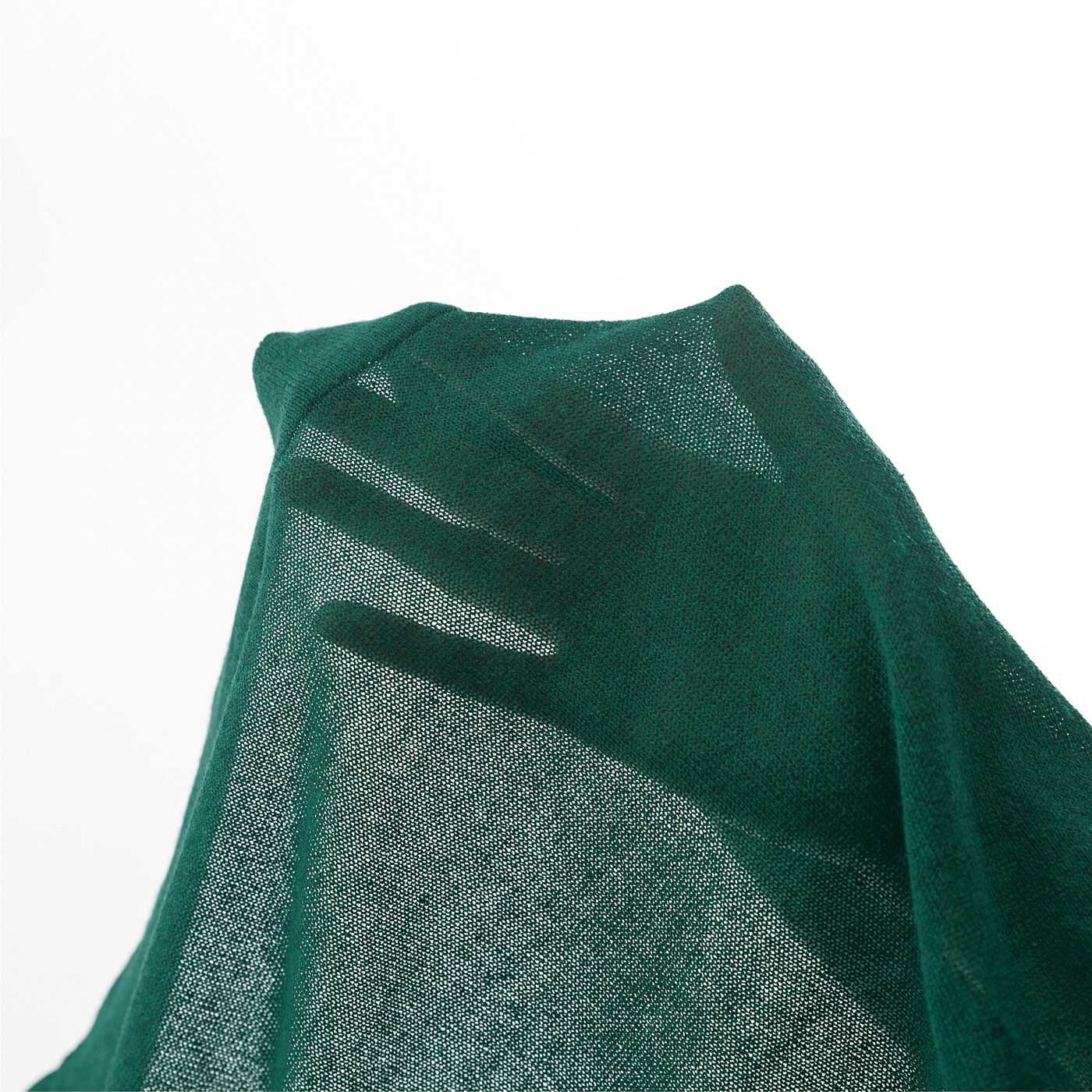 L'AMIPLUS|ラミプリュス　コットン混のやわらか仕立て　フード付きシアーカーデの会|コットンとレーヨンの混紡糸を薄く編み立て、やわらかな肌当たりに。