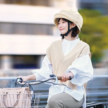 L'AMIPLUS | クロシェタイプおしゃヘル〈ベージュ〉
