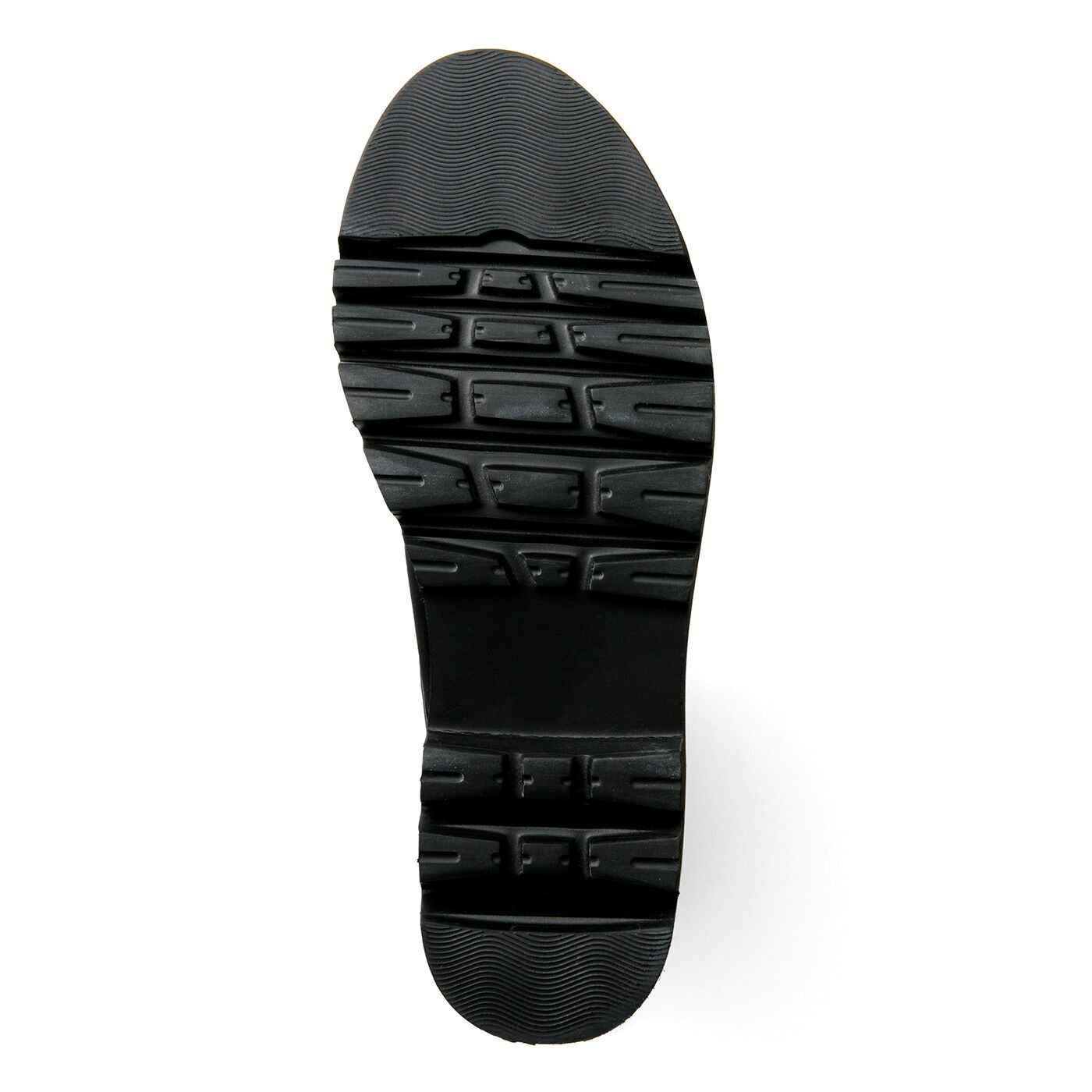 L'AMIPLUS|ラミプリュス　ストレッチ素材が伸びやかで心地よい 脱ぎ履きぐーんとらく マニッシュブーツ|SOLE 凹凸の足底で滑りにくい。
