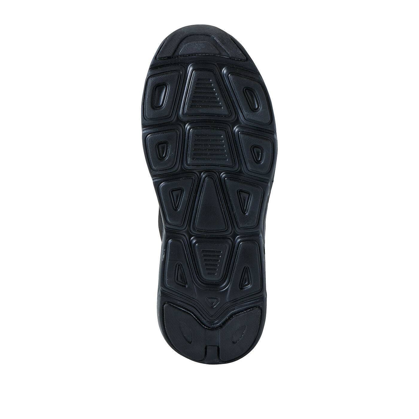 L'AMIPLUS|ラミプリュス　内側ボア素材であったか　スニーカー気分のスエード調ブーツ〈アーニー・アーノルドパーマー〉〈ブラック〉|アウトソール　スニーカーのような靴底で歩きやすい。