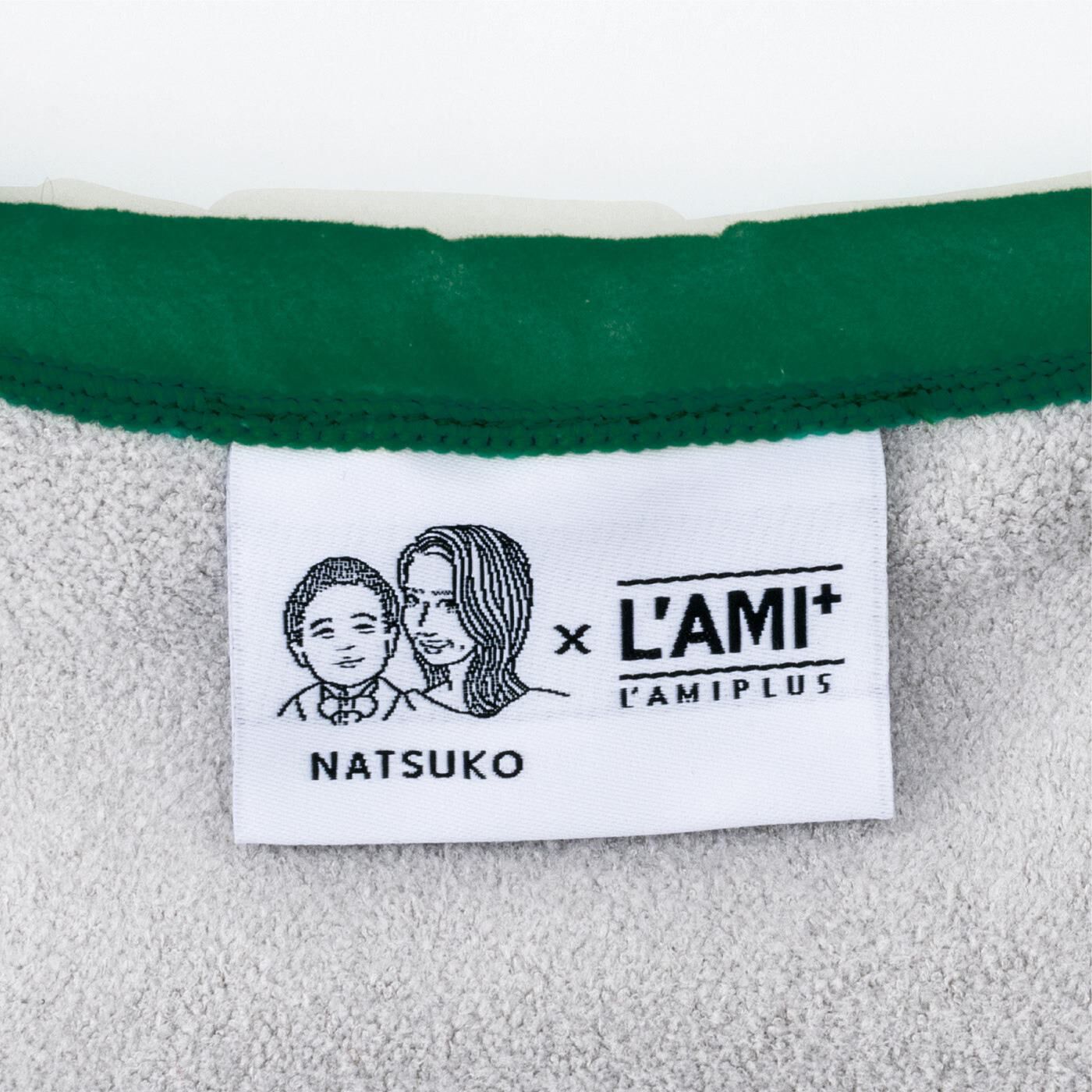 L'AMIPLUS［ラミプリュス］|なつこさん×ラミプリュス　特殊繊維で結ばずピタッ 持ち手が付いてるひっつクロスの会|コラボタグ付き