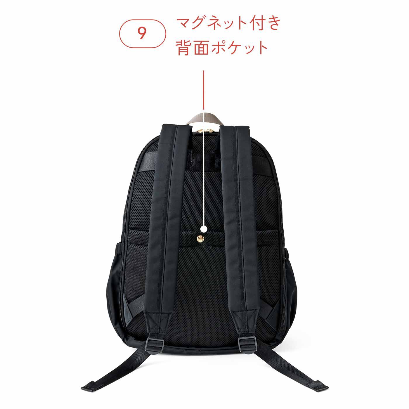 優れた品質 ラミプリュス ガバッと開いて一目瞭然！ 充実9ポケットの撥水(は バッグ