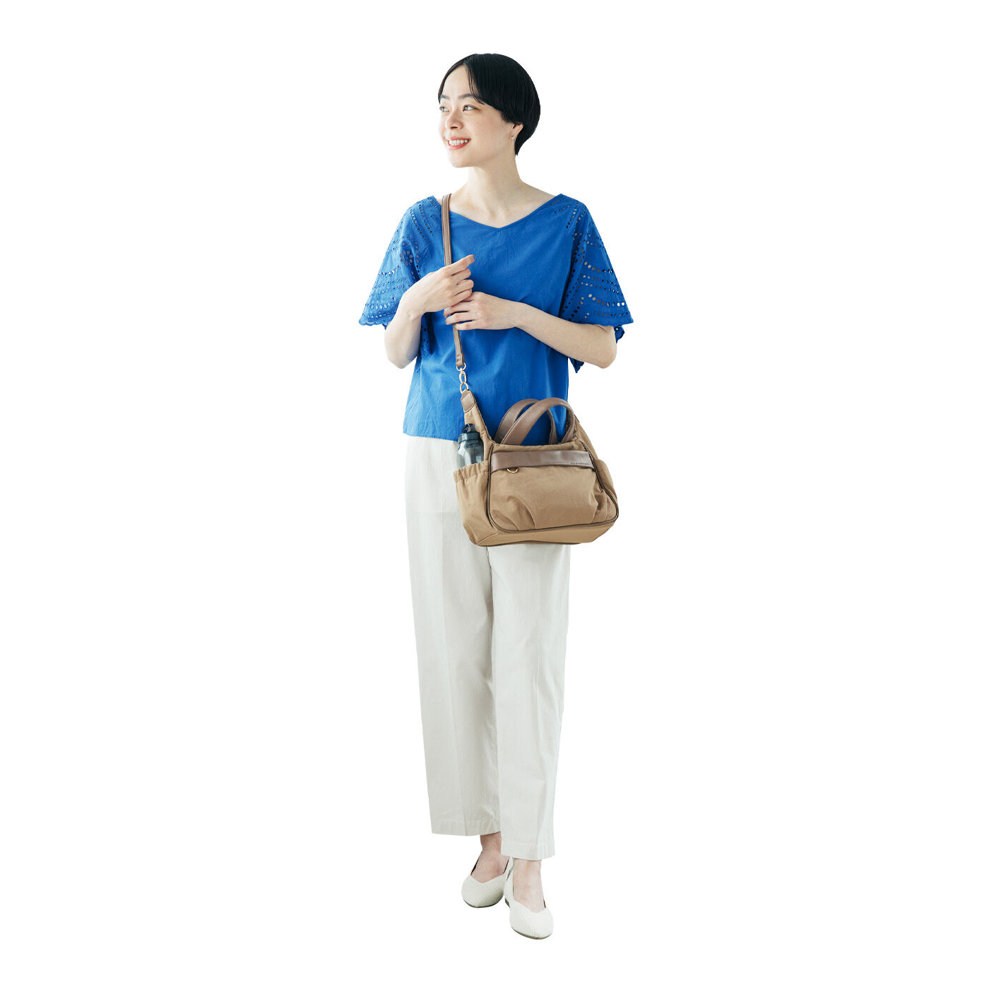 L'AMIPLUS|【7月分以降お届け】ラミプリュス ショルダーを付け替えてかしこくチェンジ 仕切りも主役のきれいめ撥水バッグセットの会