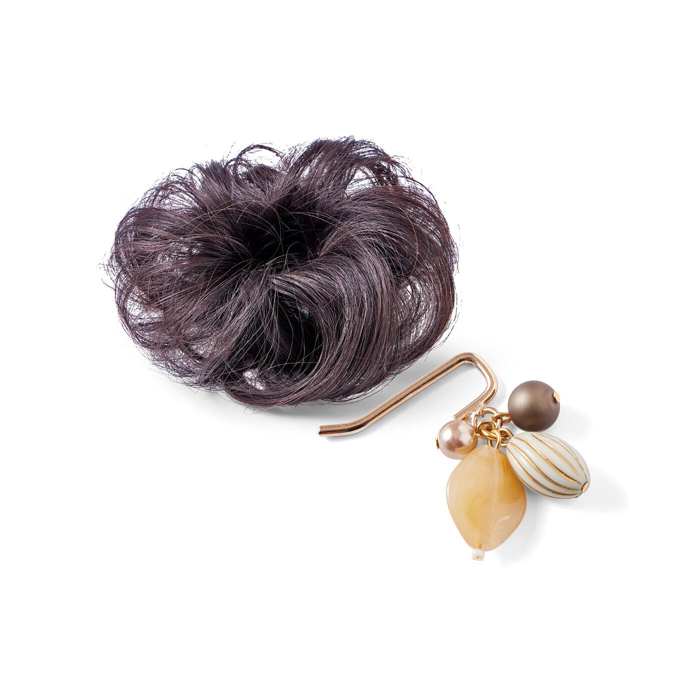 L'AMIPLUS［ラミプリュス］|ラミプリュス　ヘアゴム感覚で結ぶだけ　簡単ボリュームアップ！　シュシュウィッグ〈ナチュラルブラック〉の会|〈S〉