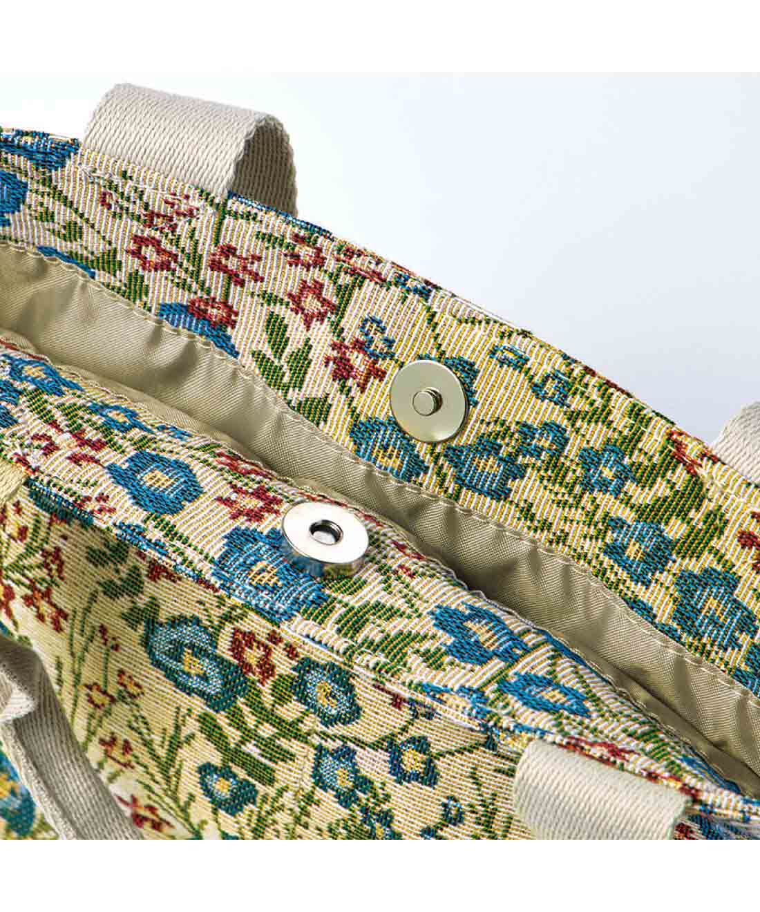 L'AMIPLUS|ラミプリュス 持つだけで華やか 花束みたいなゴブラン風 ミニトートの会