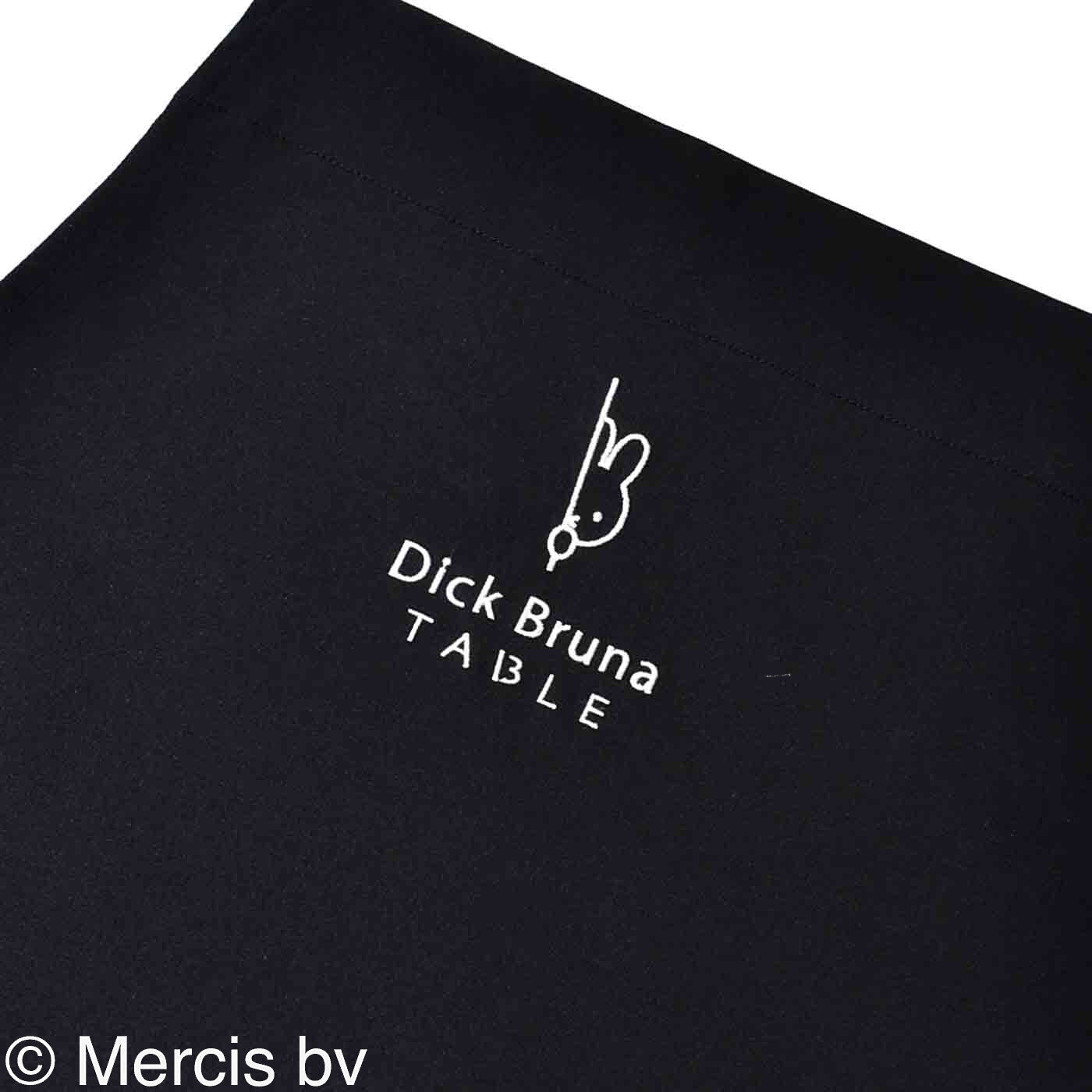 ディック・ブルーナ テーブル|Dick Bruna TABLE　エプロン〈ブラック〉|胸に、Dick Bruna TABLEのワンポイント刺しゅう