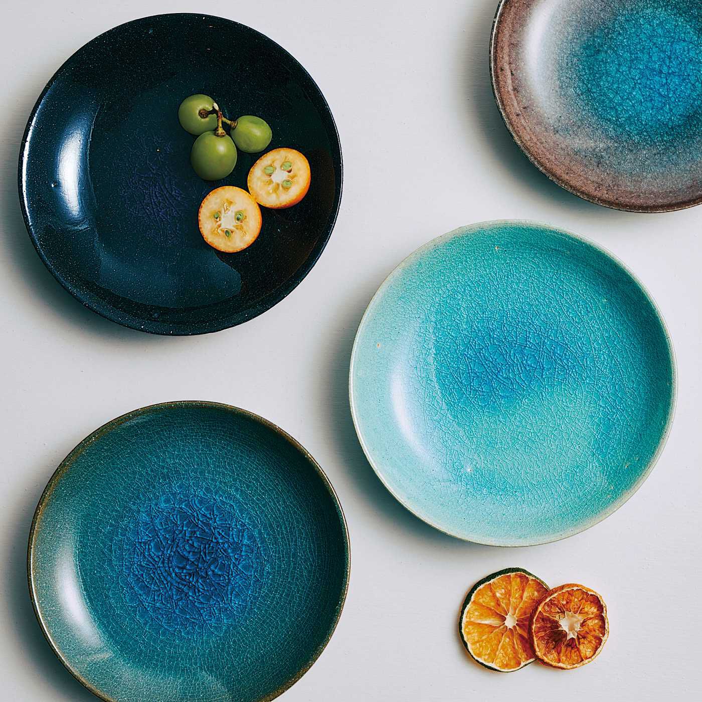 USEDo|ブルーガラス釉（ゆう）の変化を楽しむ　信楽焼の味わい深い青色小皿の会