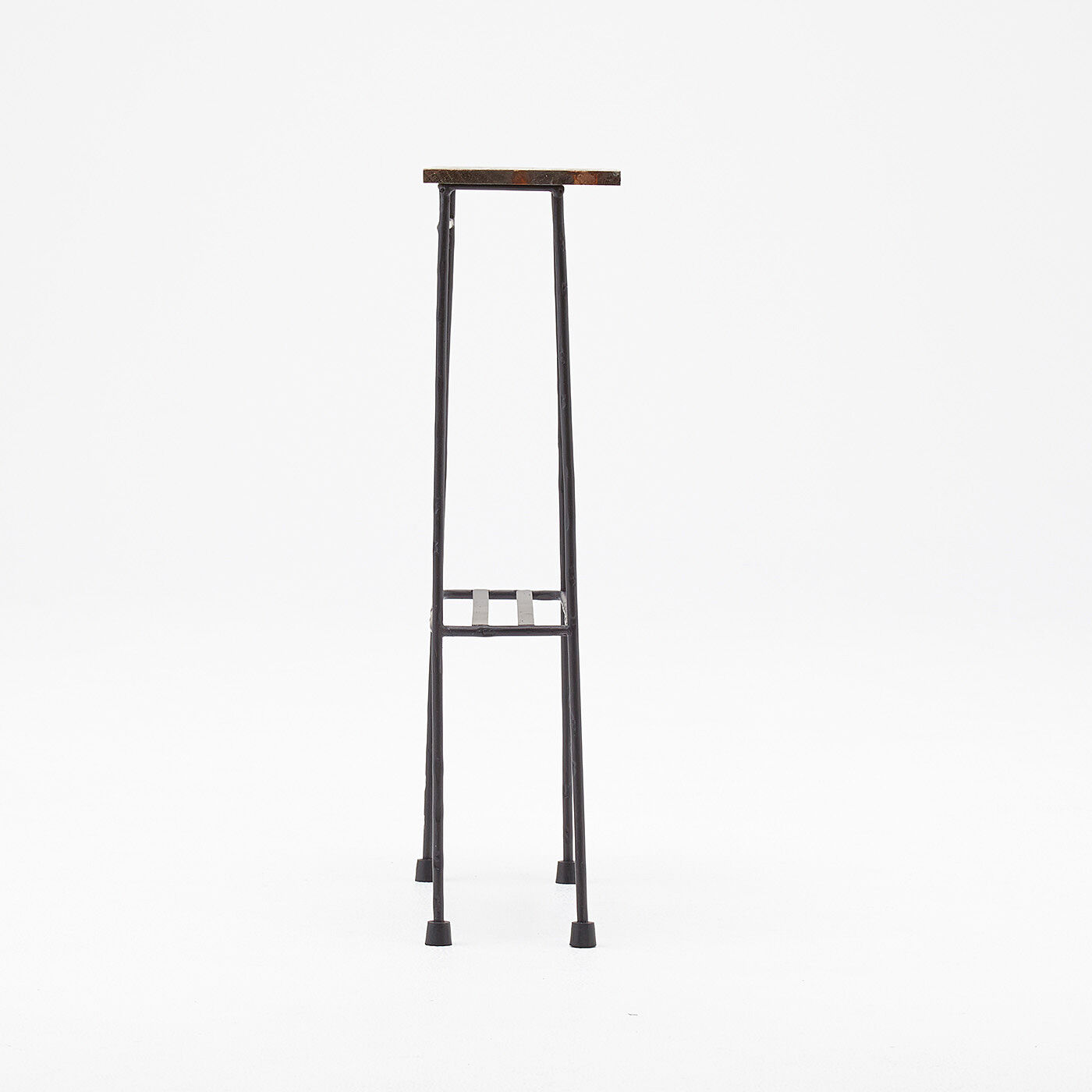 USEDo|スリムで少し背が高い ちょい置き細長テーブル〈ブラック〉の会