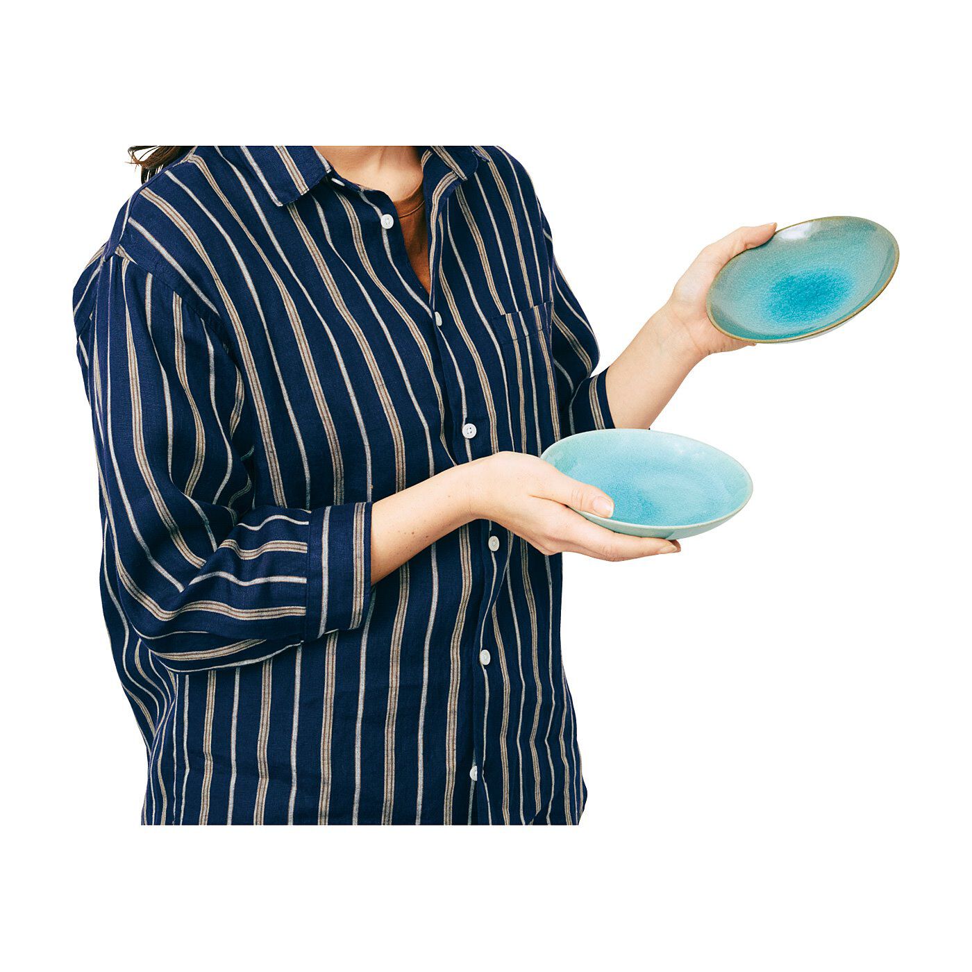 USEDo|ブルーガラス釉（ゆう）の変化を楽しむ　信楽焼の味わい深い青色小皿の会