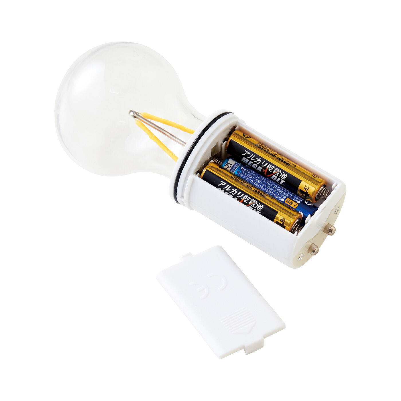 LED ロープライト 10個セット 夜間警告灯 3パターン点灯 テント