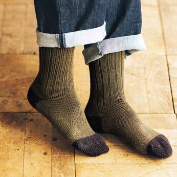 USEDo | 古着屋さんで見つけたウール混ざっくり靴下