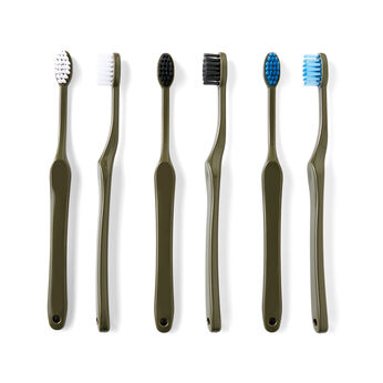 USEDo | 無骨な歯ブラシ６本セット〈ユーズドオリーブ〉