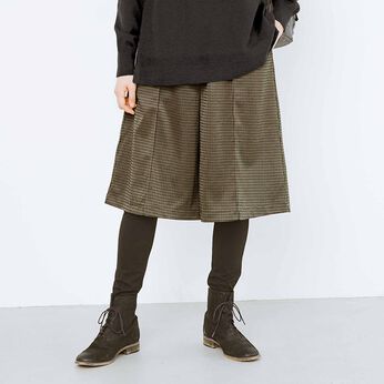 frauglatt | 上品チェックのすっきりダブルボトムス