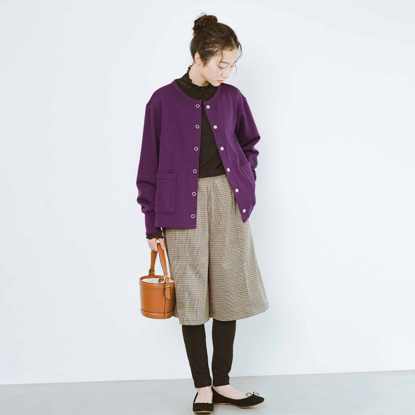 frauglatt［フラウグラット］|フラウグラット　一枚でさっとコーデ完成♪ 上品チェックのすっきりダブルボトムスの会|両サイドにスラッシュポケット付き。