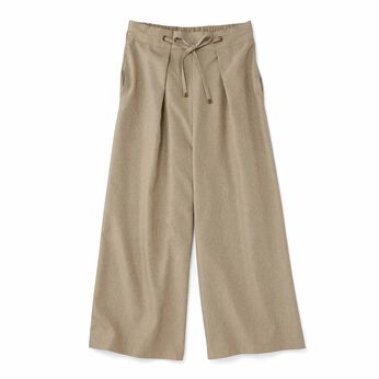 きれい見えセミワイドパンツ〈撥水〉