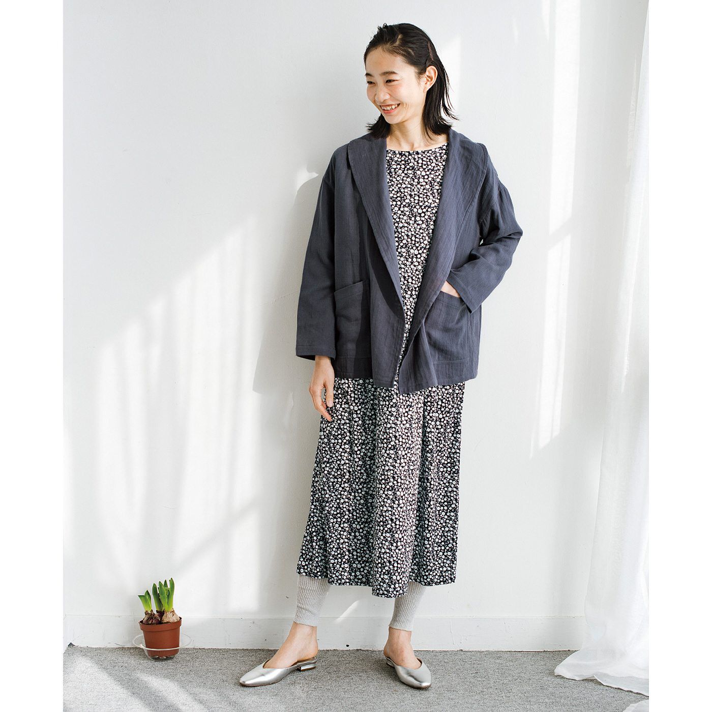 frauglatt|フラウグラット　身軽にお出かけ♪ 上品な小花柄のカットソーワンピースの会