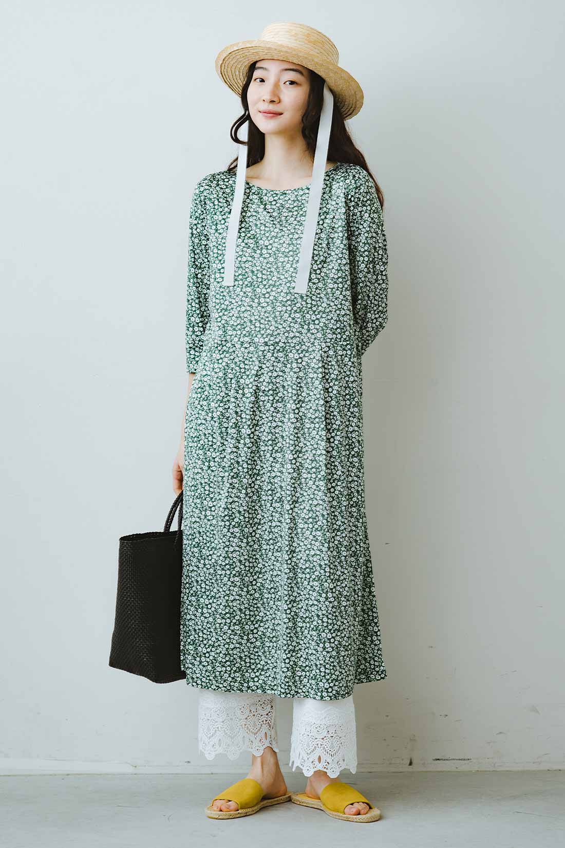 frauglatt|フラウグラット　身軽にお出かけ♪ 上品な小花柄のカットソーワンピースの会
