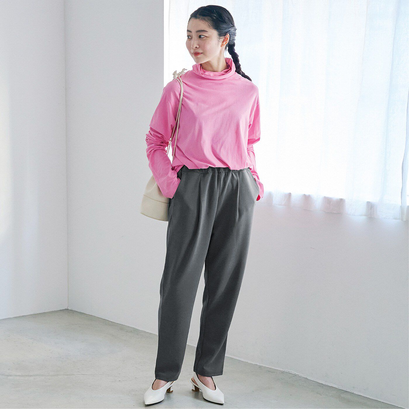 frauglatt［フラウグラット］|フラウグラット　オンオフ活躍♪ らくして美脚　さらり伸びやかカットソーパンツ〈ＵＶ対策／吸水速乾〉の会