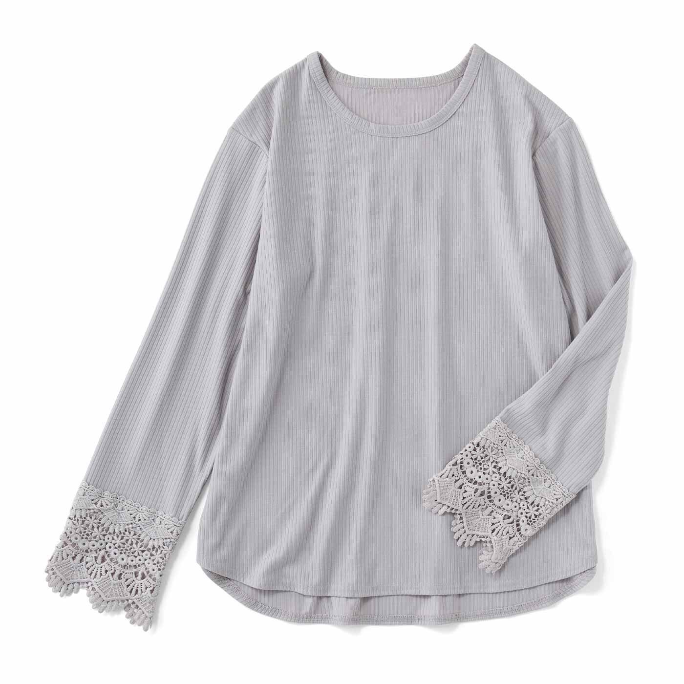 フラウグラット パッと華やぎプラス 大人袖レースの着映えトップス