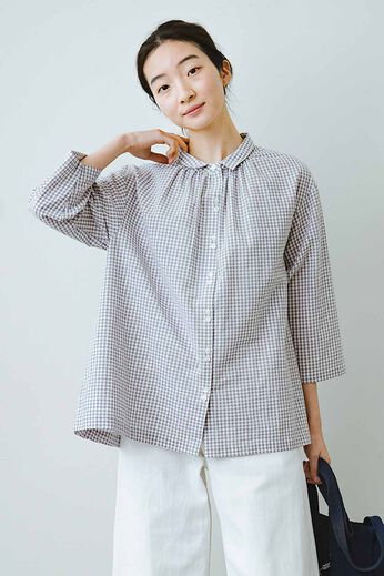 frauglatt［フラウグラット］ | サッカーギンガムコットンシャツ