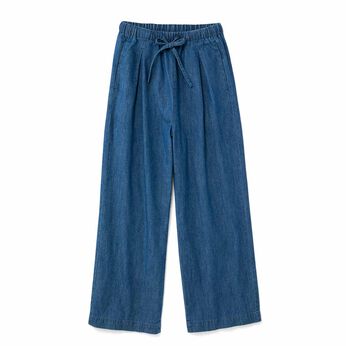 綿100％の大人のゆる軽デニムパンツ