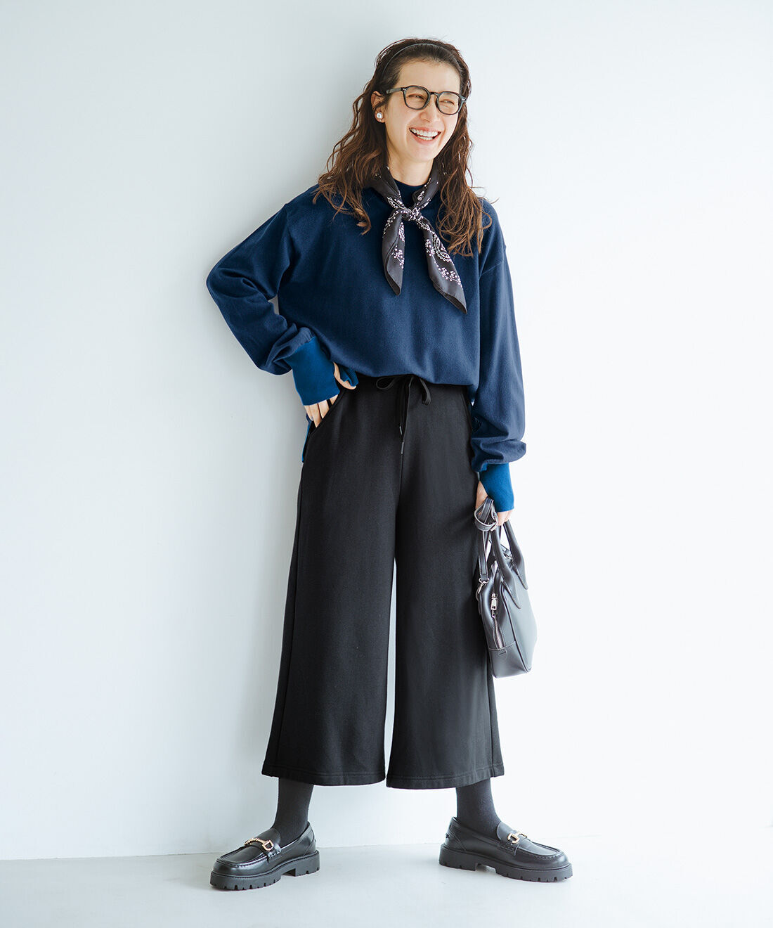 frauglatt［フラウグラット］|大人配色 プチハイネックのウォッシャブルニットトップスのコーディネート