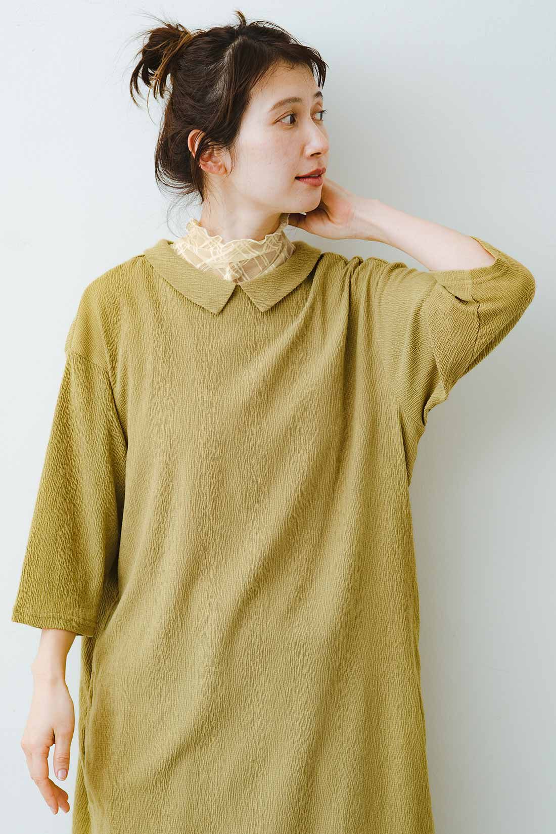 frauglatt［フラウグラット］|フラウグラット　首もと華やか♪ 着脱らくちんなやわらかチュール付け衿の会|衿ありの服にインしても。