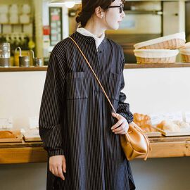 frauglatt | シャツ見え伸びやかストライプチュニック