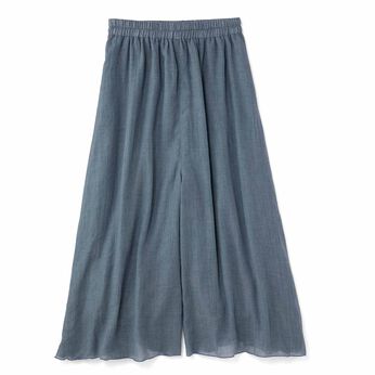 frauglatt | スカート見えふんわり軽いガーゼパンツ