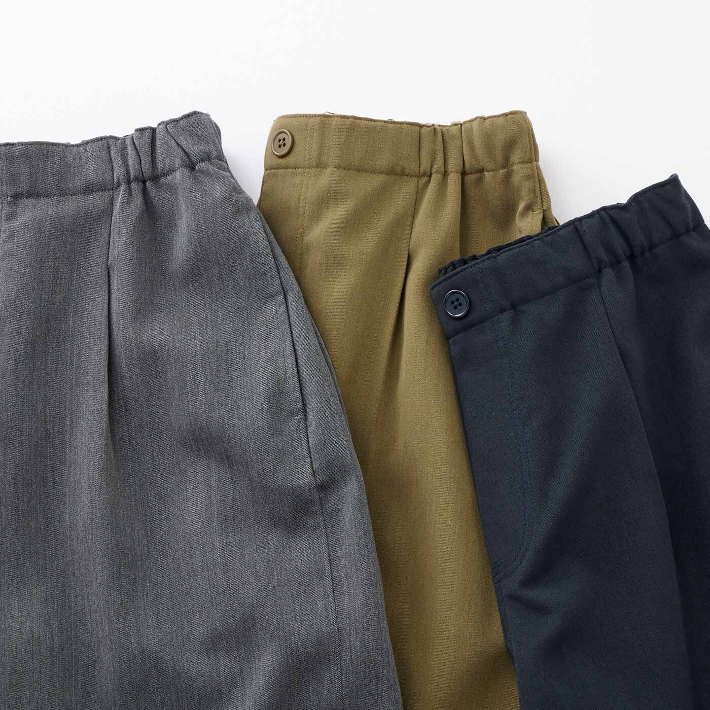 frauglatt［フラウグラット］|フラウグラット 上品素材で軽やかきれい♪ ゆるやかシルエットのコクーンパンツの会|フロントはきちんとパンツ見え仕様。わきから後ろはゴム入りでらくちん。