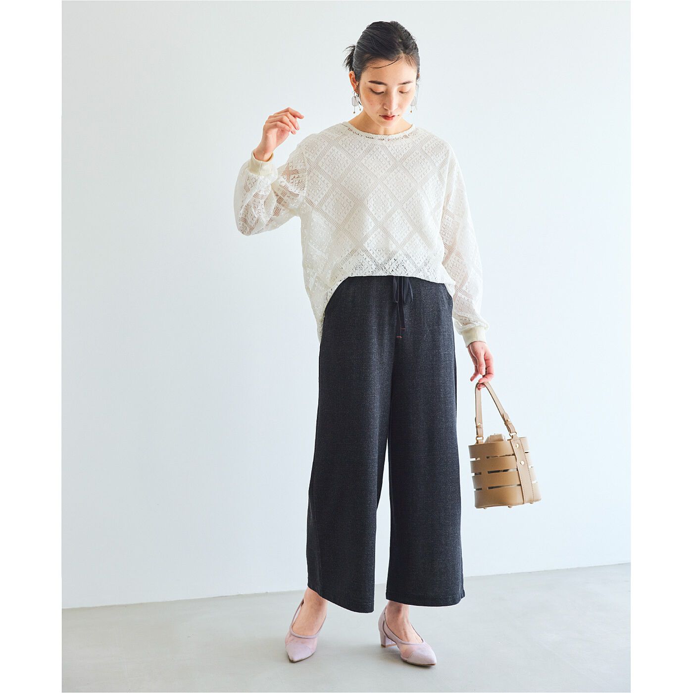 frauglatt［フラウグラット］|フラウグラット　すらりソフトなはき心地♪　デニム風カットソーパンツ〈吸水速乾〉の会
