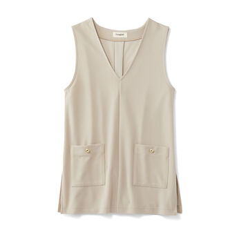 frauglatt | 上品素材で仕立てたスタイルアップをかなえるベストチュニック