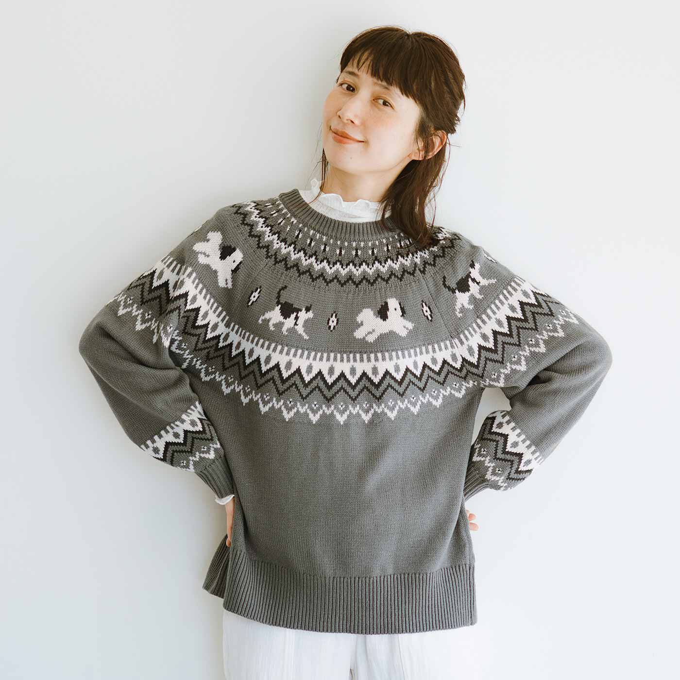 frauglatt|フラウグラット　kazumiさんとつくった 大人の華やか2-WAYニットカーディガン〈カブキ＆グー〉の会