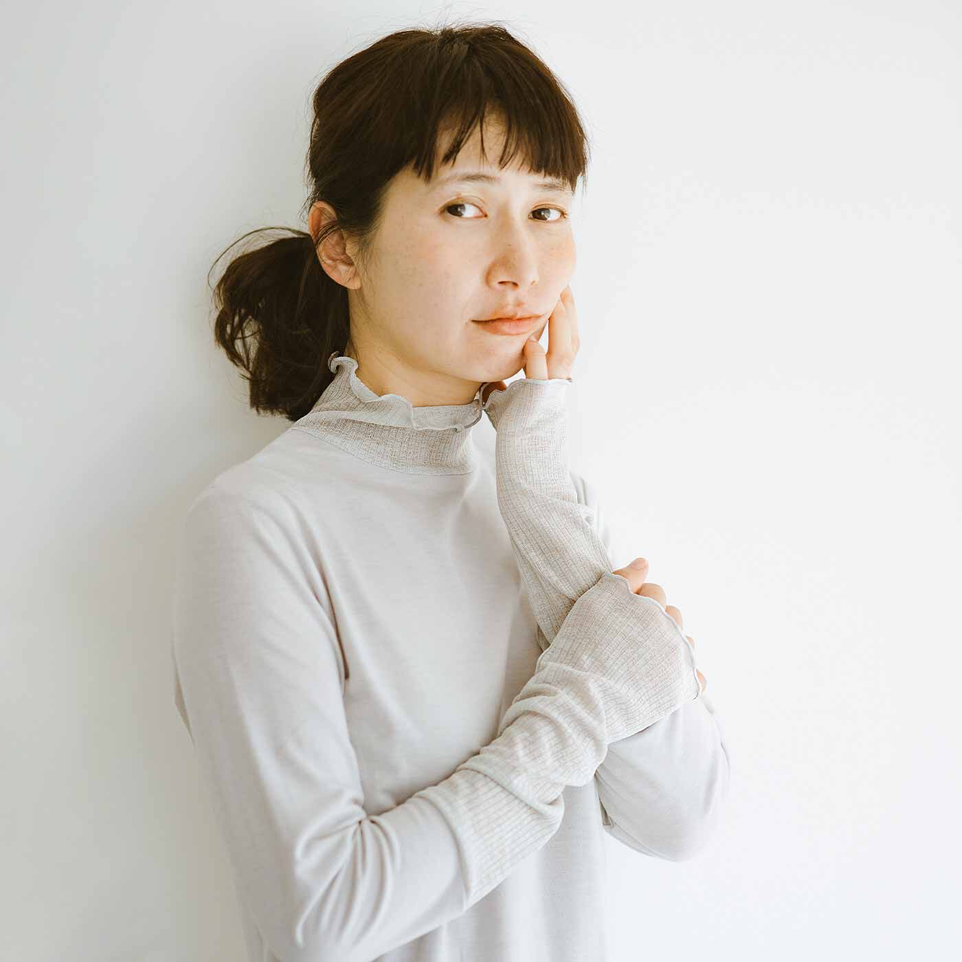 frauglatt［フラウグラット］|フラウグラット　重ね着華やぐ♪ くしゅっとやわらか 部分シアートップス〈吸水速乾〉の会